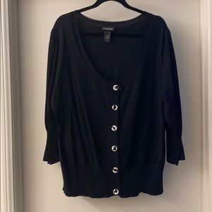 Lane Bryant Black Sweater/cardigan